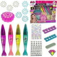 Zestaw do Malowania Paznokci Lakiery Pisaki Kolorowe Naklejki