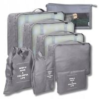 Zestaw Organizer 8 szt Podróżny mocny do Walizki Torby Szafy turystyczny