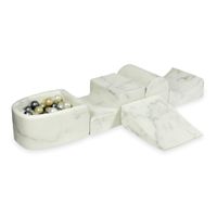 Piankowy plac zabaw z górką i z basenem micro marmur + 100 piłek (jasne złoto, perła, srebrne)