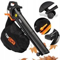 DMUCHAWA ELEKTRYCZNA DO LIŚCI 3500W ODKURZACZ ROZDRABNIACZ 3W1 45L TOP