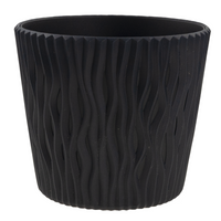 DONICZKA DONICA OSŁONKA OZDOBNA AŻUROWA 22,5CM SANDY ANTRACYT Z WKŁADE