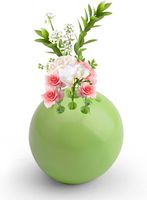 Wazon z Żywicy Miniaturowy 6cm Dekoracja Zielony