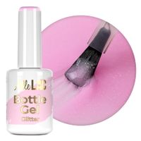 Żel do paznokci z pędzelkiem Bottle Gel Glitter AlleLac Lily Glimmer 15g