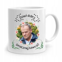 Kubek Donald Tusk Po Platforma Smacznej Kawusi Z Nadrukiem Ze Zdjęciem