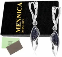 DŁUGIE KOLCZYKI SREBRNE NOC KAIRU WISZĄCE, KOLCZYKI SREBRO 925 ANGIELSKIE