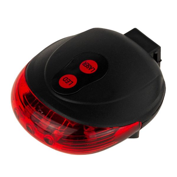 Lampka Rowerowa Laserowa 5 Led Laser zdjęcie 4