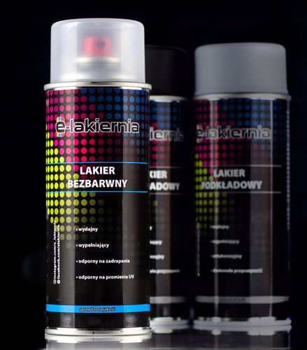 LAKIER SAMOCHODOWY SPRAY ZESTAW DO PLASTIKU KAŻDY KOLOR E-LAKIERNIA na Arena.pl