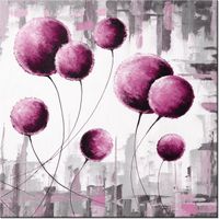 40CM 40CM OBRAZEK ABSTRAKCYJNE DMUCHAWCE FUKSJI DRUK PŁÓTNO OBRAZ