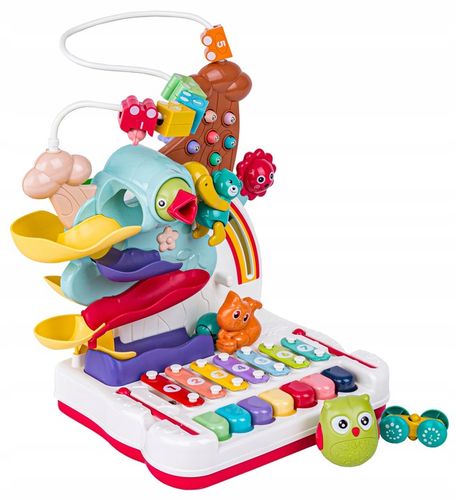 Interaktywny Tor kulkowy GRA MAGNETYCZNA NAKARM PTASZKA CYMBAŁKI PIANINO na Arena.pl