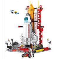 Klocki konstrukcyjne prezent na mikołaja RAKIETA KOSMICZNA 506 el.Kosmos
