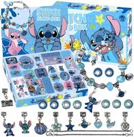 KALENDARZ ADWENTOWY ŚWIĄTECZNY LILO I STITCH ZESTAW DO ROBIENIA BRANSOLETEK