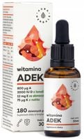 AURA HERBALS ADEK A + D3 + E + K2 MK7 krople 30ml