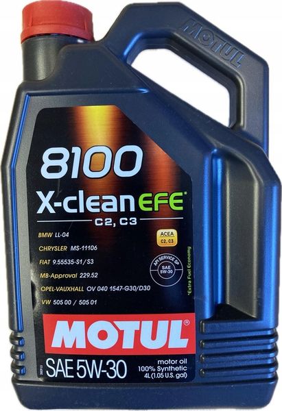 MOTUL 8100 X-CLEAN EFE 5W30 4L zdjęcie 1