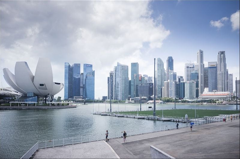 Singapur, Miasto - plakat premium 70x50 cm zdjęcie 1