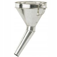 Lejek do paliwa metalowy krzywy z sitkiem