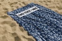 RĘCZNIK Kotwice z twoim dowolnym tekstem 100x75cm 032D