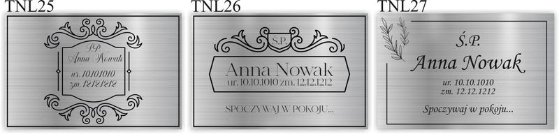TABLICZKA NA GRÓB NAGROBKOWA TABLICA NAGROBNA zdjęcie 10