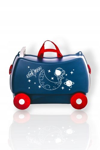 Walizka dziecięca jeżdżąca podróżna na kólkach jeździk MAGIC TRAVEL SPACE na Arena.pl