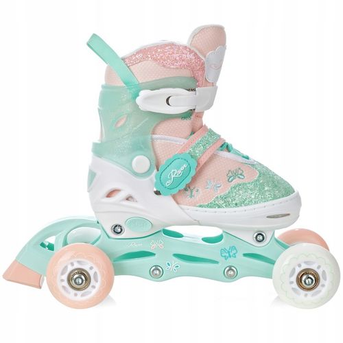 Rolki Łyżwy Wrotki 4w1 Regulowane RAVEN Mireia 27-30 Kółka LED na Arena.pl