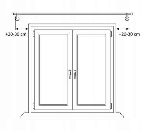 KARNISZ POJEDYNCZY CZARNY METAL LOFT LUNA 19 mm / 160 cm auraHOME24 na Arena.pl