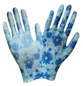 rękawice ochronne dalia w kwiatki rozmiar 9