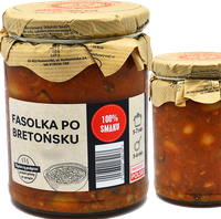 Mielczarek FASOLKA PO BRETOŃSKU W SŁOIKU GOTOWE DANIE MIĘSNE 490g 0,49KG