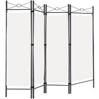 METALOWY KREMOWY PARAWAN ŚCIANKA DZIELĄCA ZASŁONA