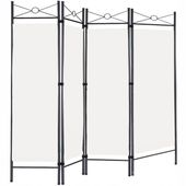 METALOWY KREMOWY PARAWAN ŚCIANKA DZIELĄCA ZASŁONA