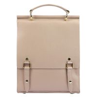 Luka plecak miejski damski skóra naturalna styl vintage z kieszeniami