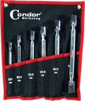 KLUCZE NASADOWE Z PRZEGUBEM 8-19 MM CONDOR