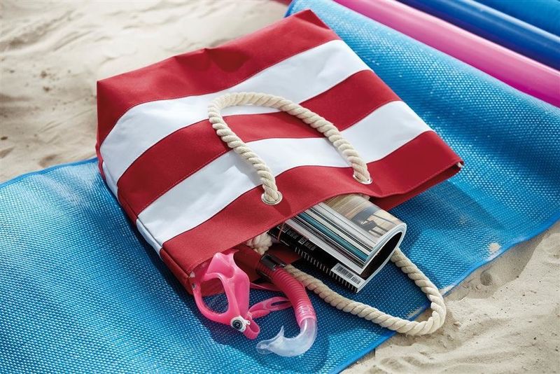 Torba plażowa KEMER SYLT Czerwony / Biały zdjęcie 2
