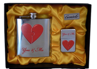 Zestaw Piersiówki I Zapałniczki Gentelo You & Me 180 Ml