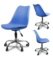 KRZESŁO OBROTOWE FOTEL MŁODZIEŻ DZIECI NOWOCZESNY Kolor: Niebieski