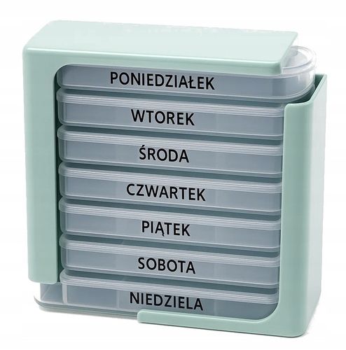 Pojemnik na leki kasetka plastikowa na tabletki 7 dni 4 pory dnia na Arena.pl