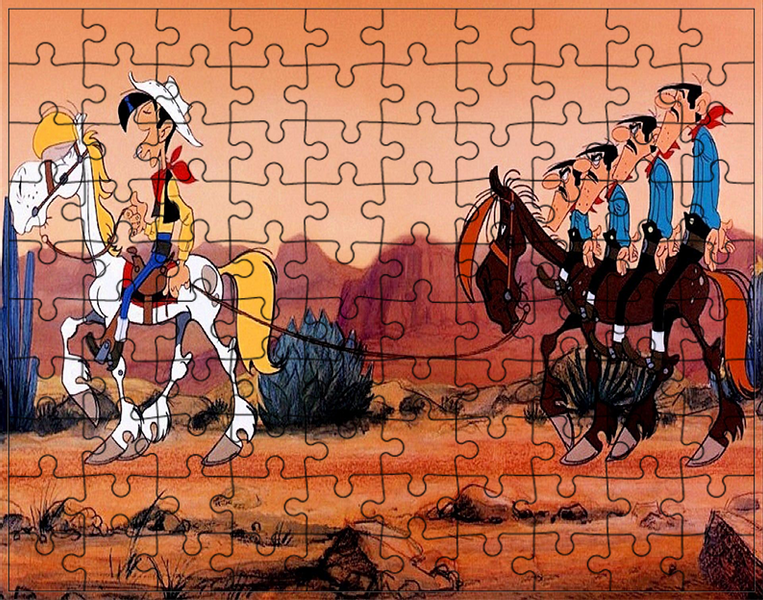 Puzzle Lucky Luke zdjęcie 1