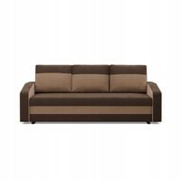 KANAPA ORION BRĄZ CAPPUCCINO Rozkładana Funkcja Spania SPRĘŻYNY BONELL