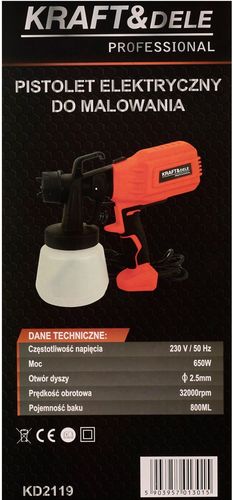 Pistolet do malowania 650W KD2119 na Arena.pl