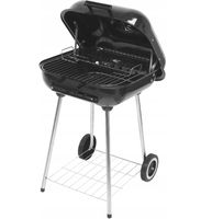 2 x GRILL WĘGLOWY OGRODOWY POKRYWA KÓŁKA PÓŁKA BBQ Z POKRYWĄ RUSZY DUŻY SOL