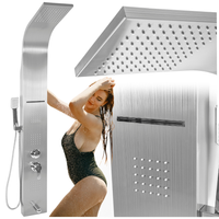 Bateria panel prysznicowy niklowany