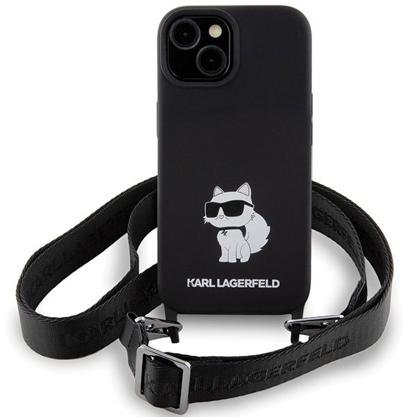 Etui Karl Lagerfeld do iPhone 15, iPhone 14, iPhone 13, Czarny zdjęcie 2