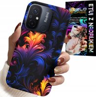 ETUI DO XIAOMI REDMI 12C - ABSTRAKCYJNE KOLOROWE WZORY + FOLIA