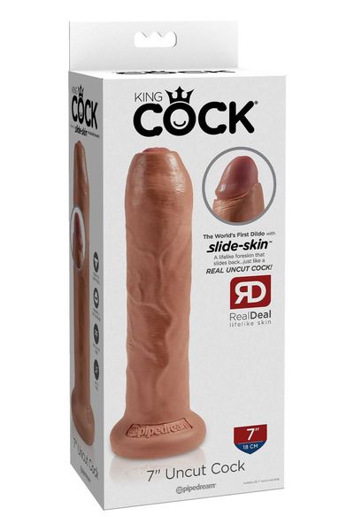 King Cock 7 Inch Uncut Tan zdjęcie 4