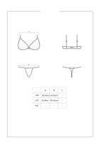 bielizna damska. piękna. luvae komplet 2-częściowy czarny l/xl