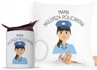 Zestaw Poduszka + Kubek Dzień Mamy Matki Prezent Z Nadrukiem Ze Zdjęciem