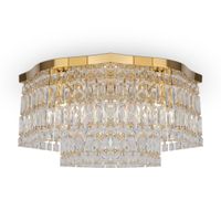 Kryształowa lampa sufitowa Diuna DIA005CL-06G złota