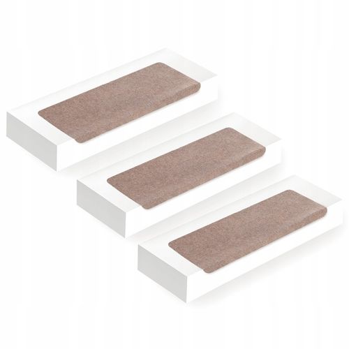 65x25cm+3cm NAKŁADKI WEWNĘTRZNE NA SCHODY SAMOPRZYLEPNE DYWANIKI BEŻ STEPS na Arena.pl