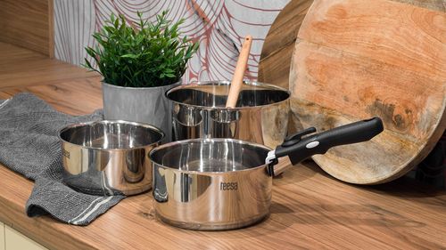 Zestaw garnków TEESA COOK EXPERT SINGLE HAND na Arena.pl