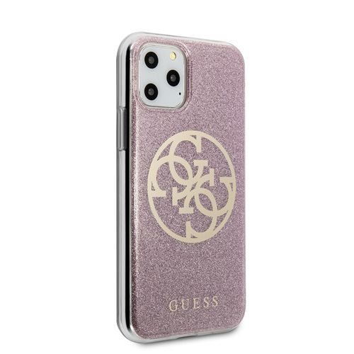 Guess Circle Glitter 4G Etui do iPhone 11 Pro (różowy) na Arena.pl