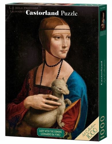 Puzzle 1000 elementów Dama z łasiczką Leonardo da Vinci Art Collection na Arena.pl