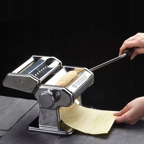 MASZYNKA DO MAKARONU ZE STALI NIERDZEWNEJ MASZYNA DO WAŁKOWANIA + KROJENIA na Arena.pl